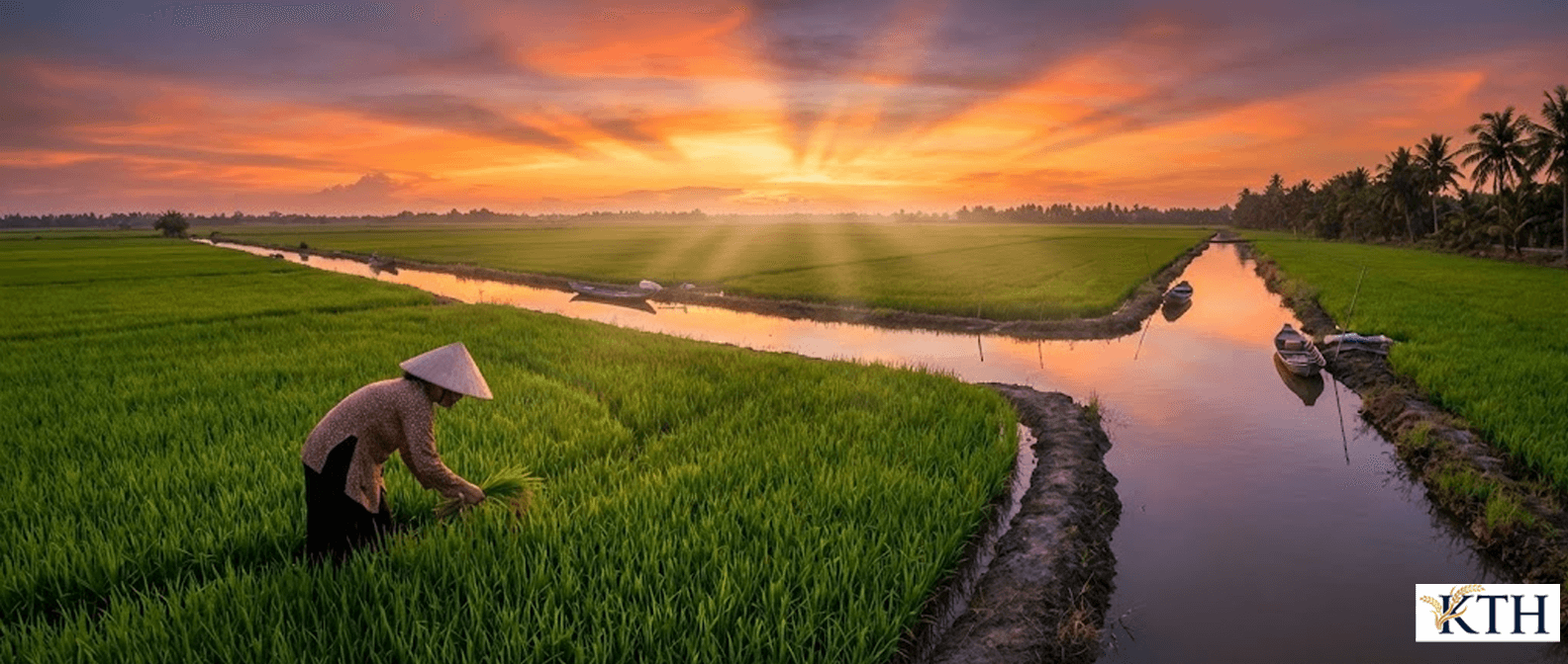 Mô hình canh tác lúa tôm bền vững tại Sóc Trăng tạo nên gạo Sóc Sentic sạch và đậm vị.