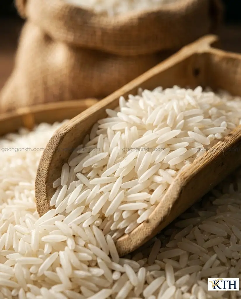 Hạt nếp lá An Giang hạt dài trắng đục chuyên dùng gói bánh tét và nấu xôi