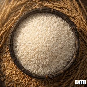 Mẹt gạo Sơ Ri trắng ngà hạt đều không gãy nát chuyên dùng làm bún và bánh tráng.