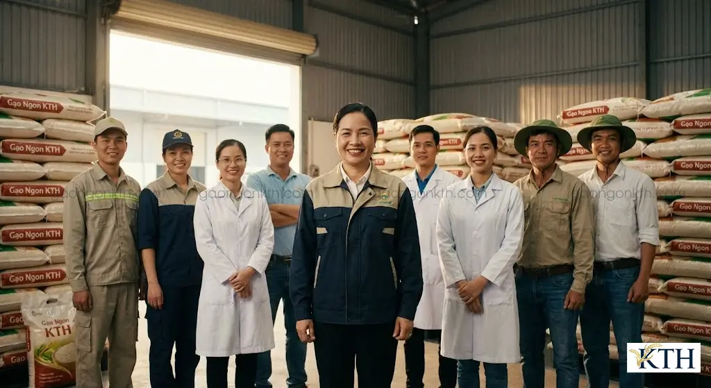 Đội ngũ nhân viên Gạo Ngon KTH