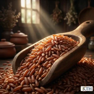 Gạo lứt đỏ Điện Biên nguyên cám hạt ngắn tròn giàu Anthocyanin hỗ trợ giảm cân.