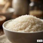 Bát gạo ST5 Sóc Trăng hạt dài trắng trong, bóng bẩy, đặc sản lúa thơm vùng tôm lúa miền Tây.