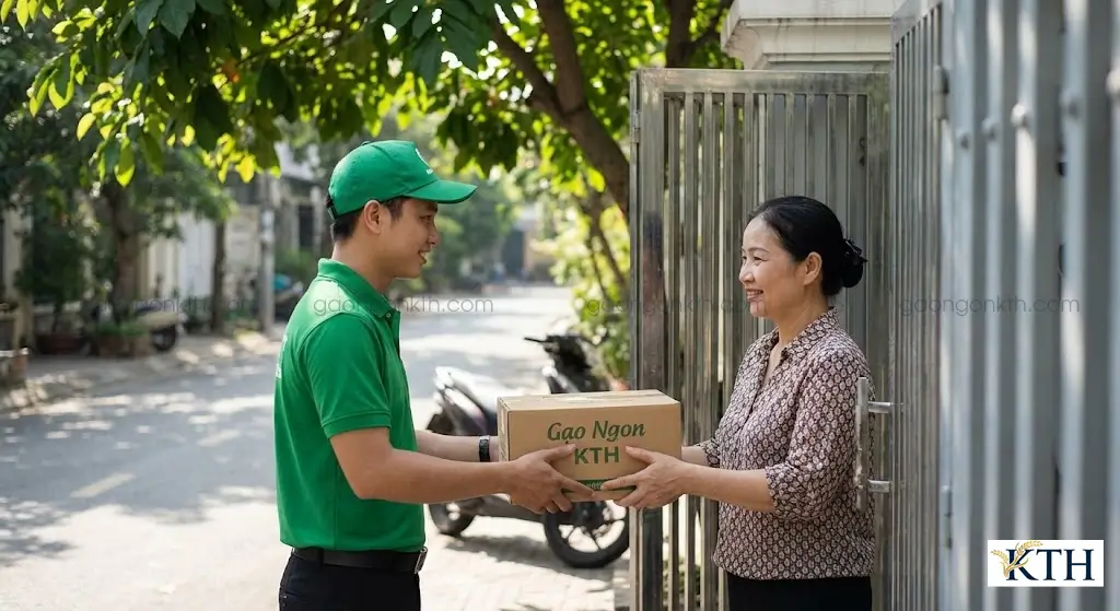 Quy trình giao hàng chuyên nghiệp, bảo mật thông tin địa chỉ và số điện thoại khách hàng thông qua các đối tác vận chuyển uy tín.