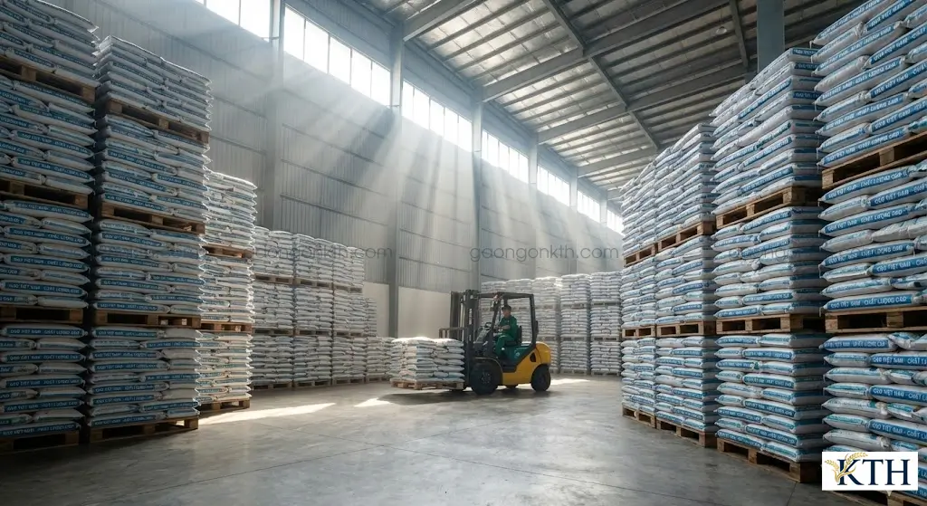 Tổng kho gạo giá sỉ KTH tại TPHCM năng lực cung cấp 50 tấn gạo một ngày