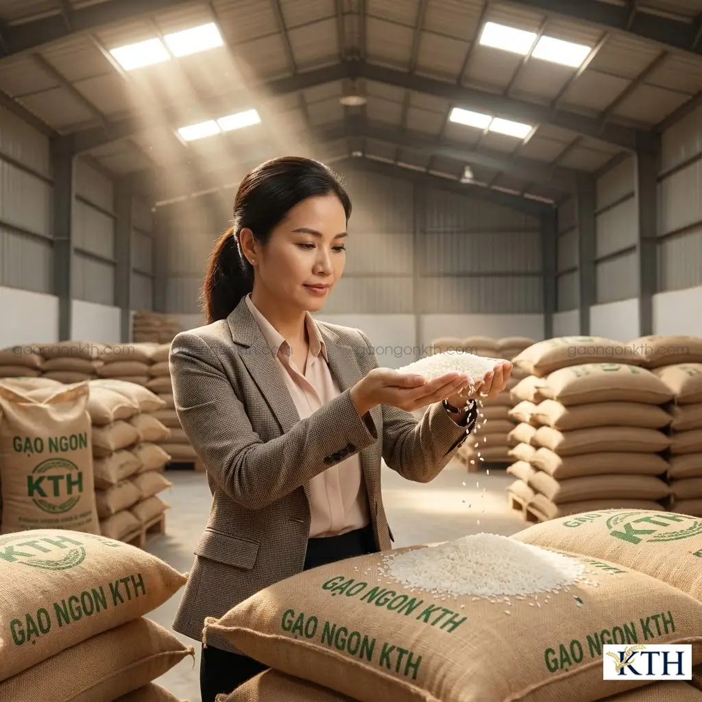 Kho Gạo Ngon KTH cung cấp gạo 64 thơm dứa sỉ lẻ uy tín tại TPHCM.