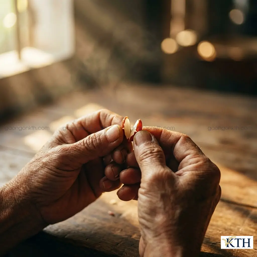 Phân biệt gạo lứt đỏ và gạo huyết rồng qua màu sắc lõi gạo trắng và đỏ cho người tiểu đường.