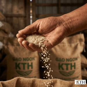 Cảm nhận độ khô, sạch và chắc hạt của gạo Sơ Ri – Lựa chọn số 1 của các bếp ăn công nghiệp và quán cơm bình dân.