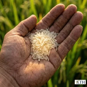 Cách nhận biết gạo ST25 Organic thật giả qua hình dáng hạt gạo trong và đều màu không pha trộn.