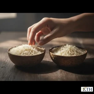 So sánh hình dáng hạt gạo ST5 và ST25: Gạo ST5 hạt dài trung bình, dẻo vừa còn ST25 hạt rất dài, dẻo nhiều.