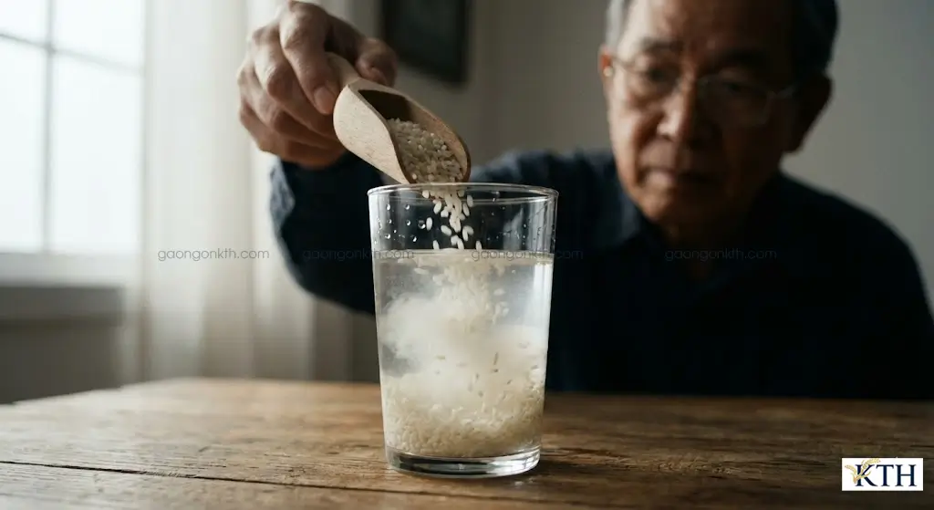 Cách test gạo sạch không hóa chất tẩy trắng bằng nước, mẹo nhận biết gạo không lau bóng và gạo nguyên cám an toàn.