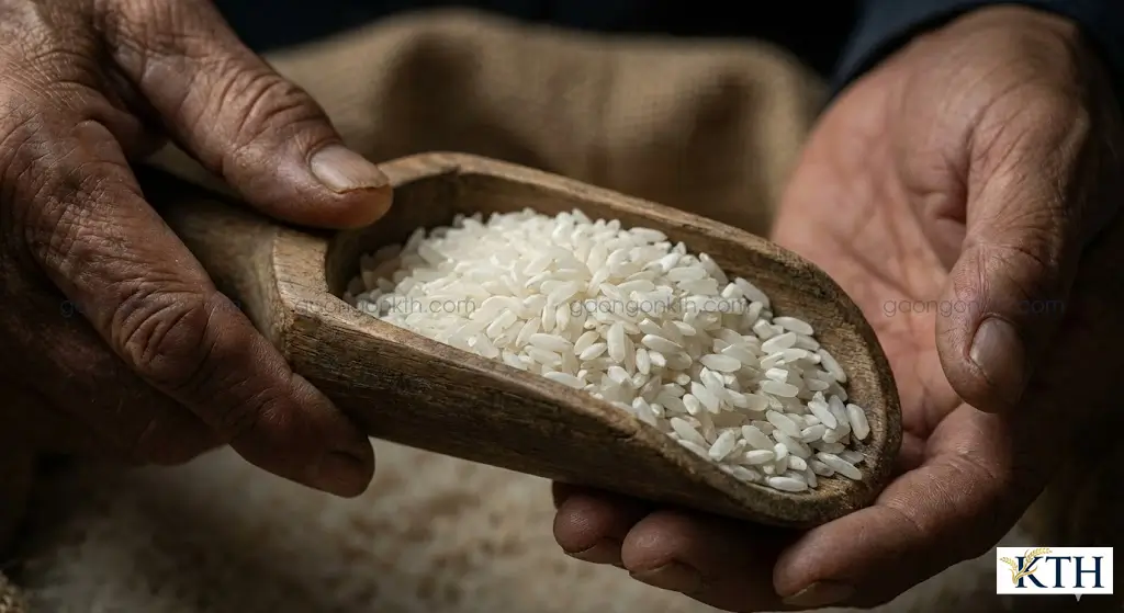 Gạo Khang Dân cũ chuyên dùng để sản xuất bánh tráng không bị nhão