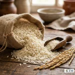 Hình ảnh minh họa đặc tính hạt Gạo Ngỗng Vàng hạt dài mẩy đều dẻo mềm — Gạo Ngon KTH