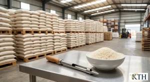 Hình ảnh minh họa kiểm tra chất lượng lô hàng gạo sỉ cung ứng cho KCN và đại lý Quận Bình Tân — Gạo Ngon KTH